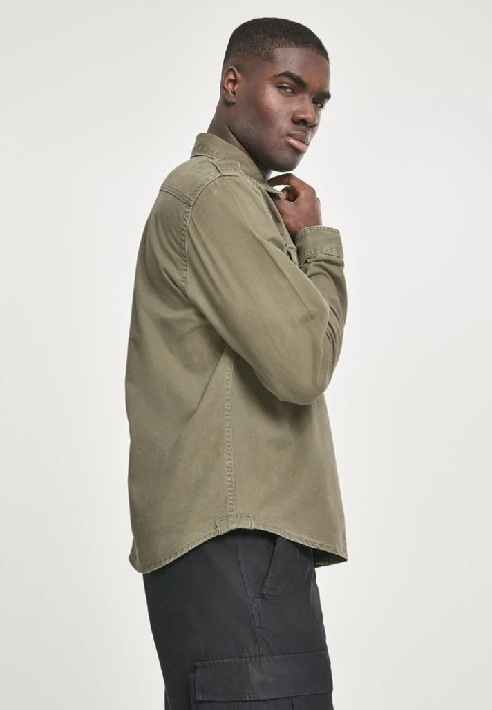 Brandit Vintage- Camisa - Olive - Imagen 5