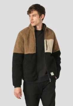 Fat Moose Hugh Block- Forro Polar - Light Brown Black