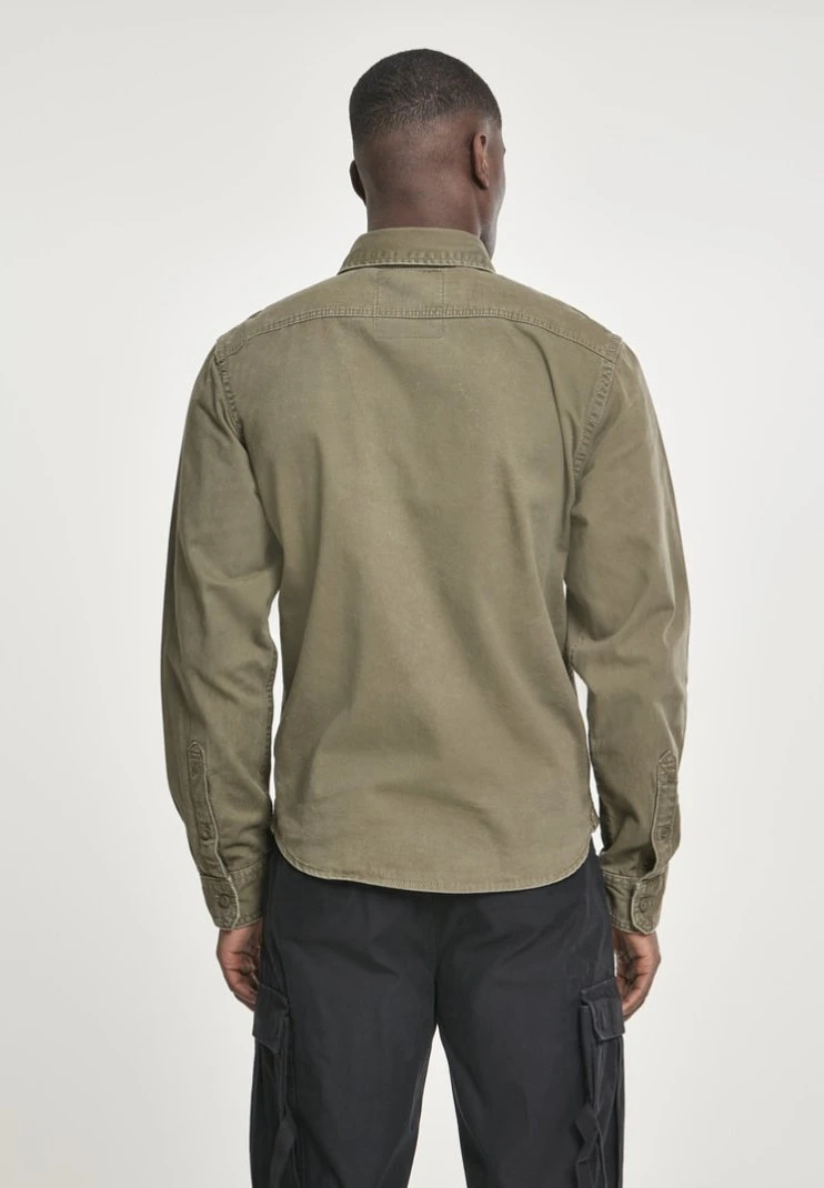 Brandit Vintage- Camisa - Olive - Imagen 3