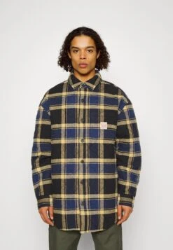 Parkside Overshirt - Abrigo Corto - Zimmer Plaid Meteorite